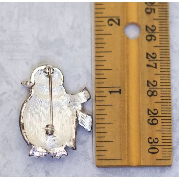 Vintage Penguin Antarctica Christmas Winter Brooch - CN1 - Picture 2 of 2